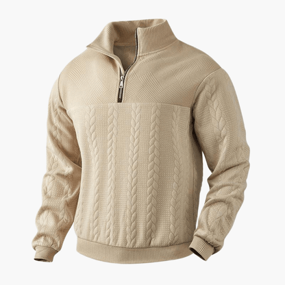 Classic Crew Neck Warm Sweater for Men