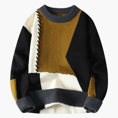 Cozy Plaid Mens Sweater for Winter