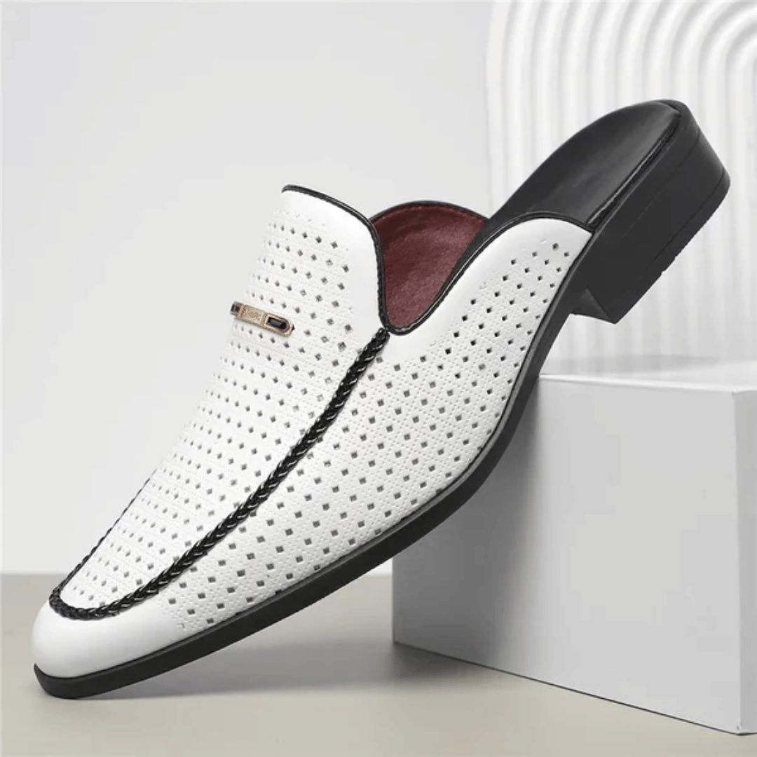 Authentic Leather Sandal Slides