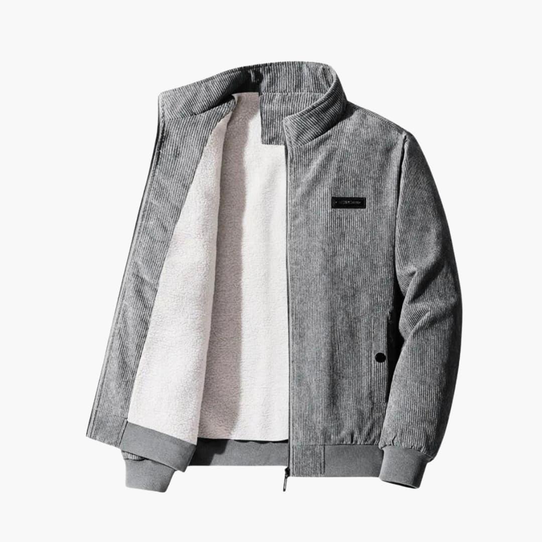 Warm Textured Zip Jacket for Men - Vossary