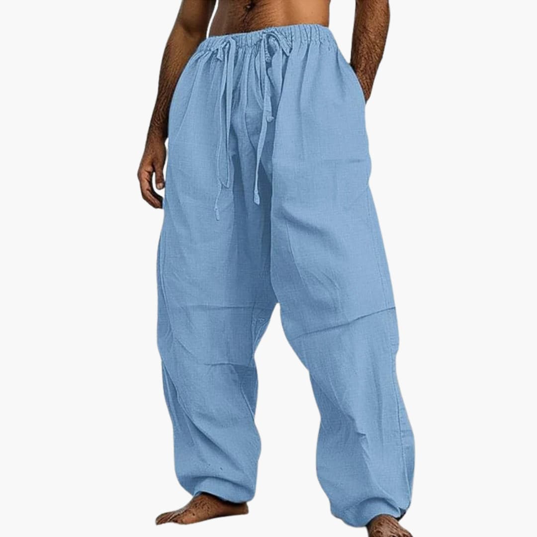 Comfortable Loose Fit Men's Drawstring Pants - Vossary