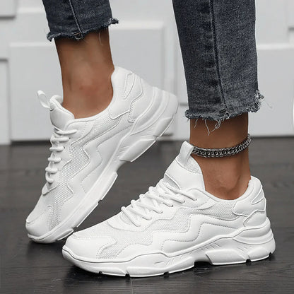 Comfortable Thick Sole Sneakers - EasyApparels