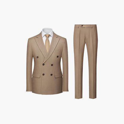 Classic Two Button Slim Fit Pinstripe Suit