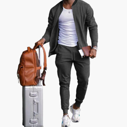Casual Zip Up Tracksuit for Men