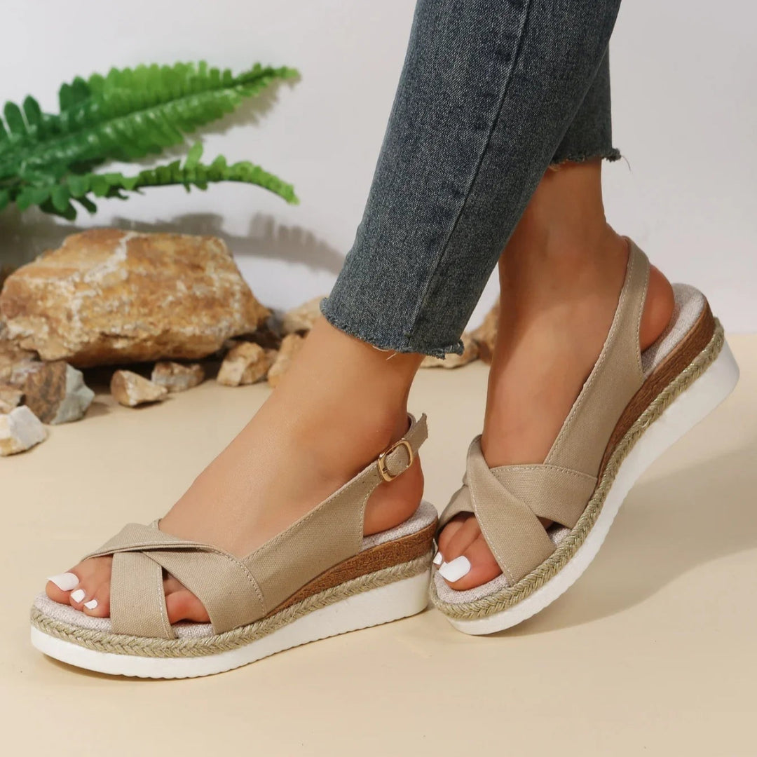 Chic High Heel Open Toe Summer Sandals - Vossary