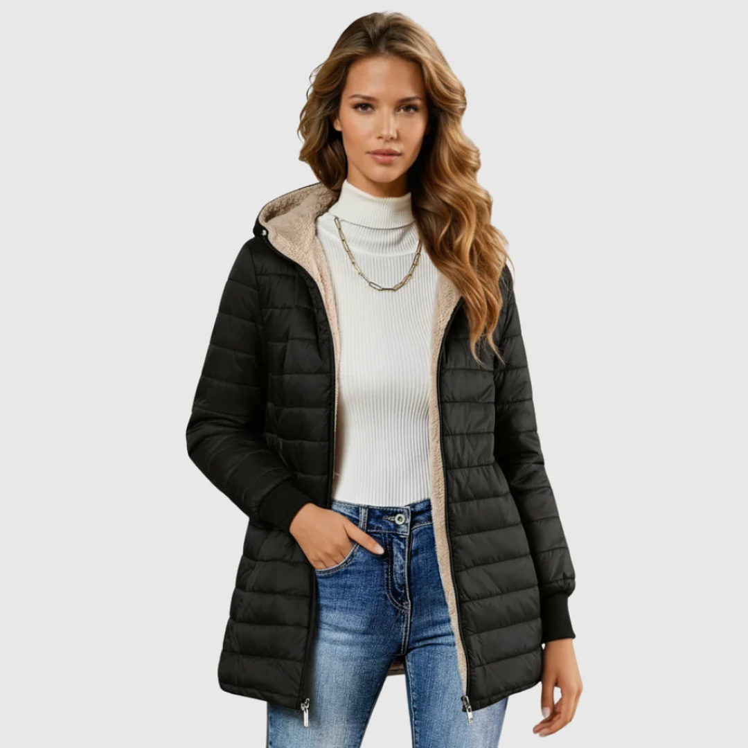 Warm Fleece Lined Winter Parka Coat