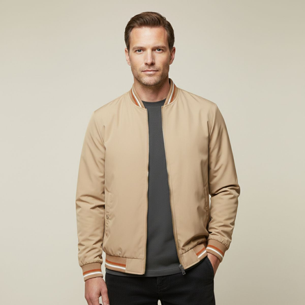 Classic Fit Mens Zipper Jacket