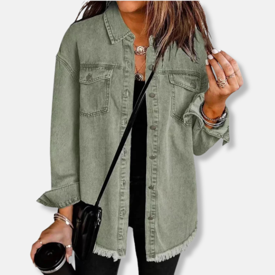 Relaxed Fit Women's Denim Jacket