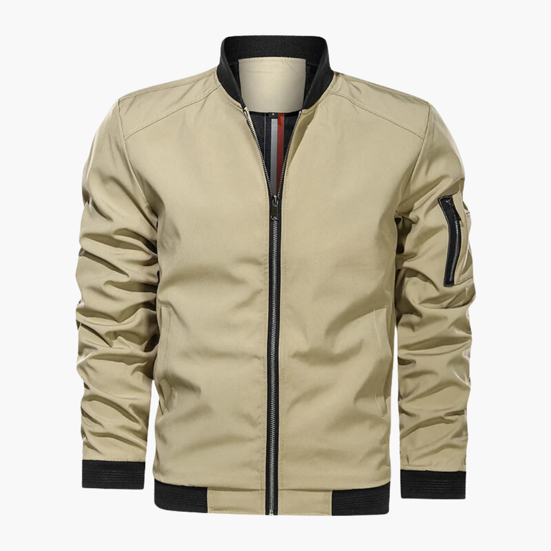 Slim Fit Men's Bomber Jacket Lightweight Comfortable