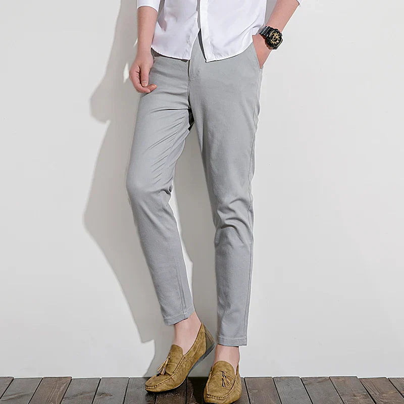 Mens Slim Fit Casual Chino Pants