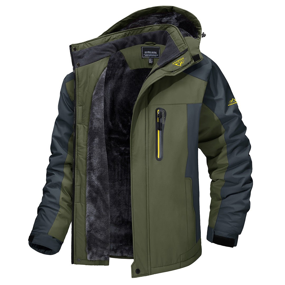 Insulated Waterproof Men's Parka Jacket - EasyApparels