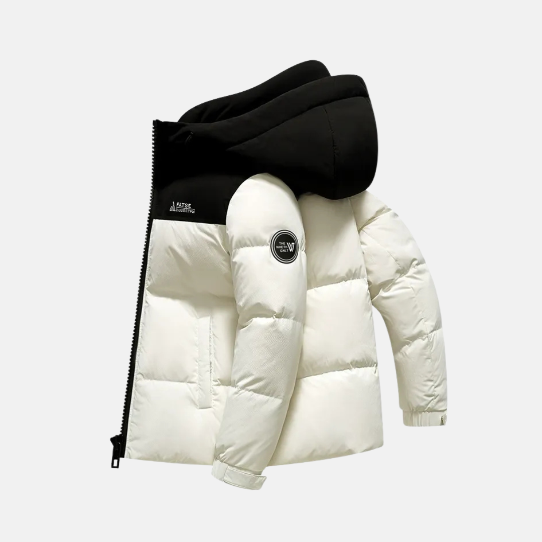 Warm Quilted Hooded Winter Coat