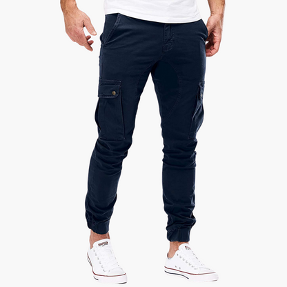 Relaxed Fit Cargo Pants with Side Pockets