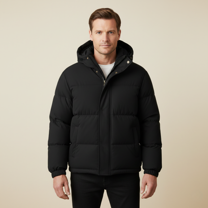 Thermal Insulated Men's Puffer Hooded Parka Jacket