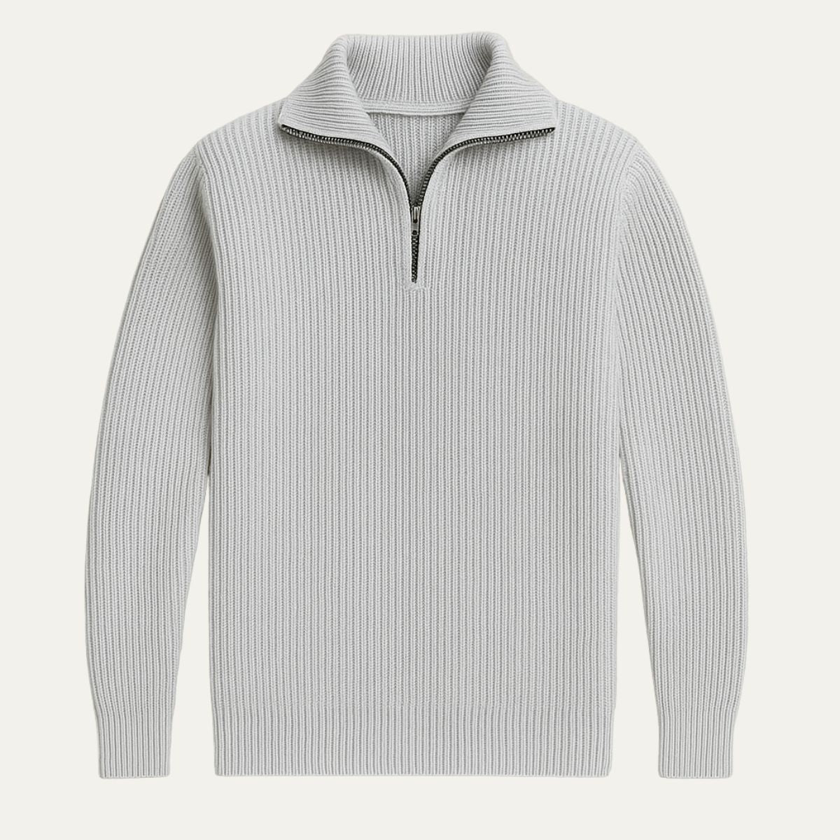 Warm Merino Wool Quarter Zip Jumper
