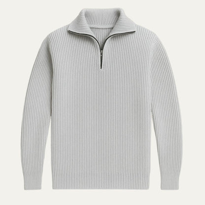 Warm Merino Wool Quarter Zip Jumper