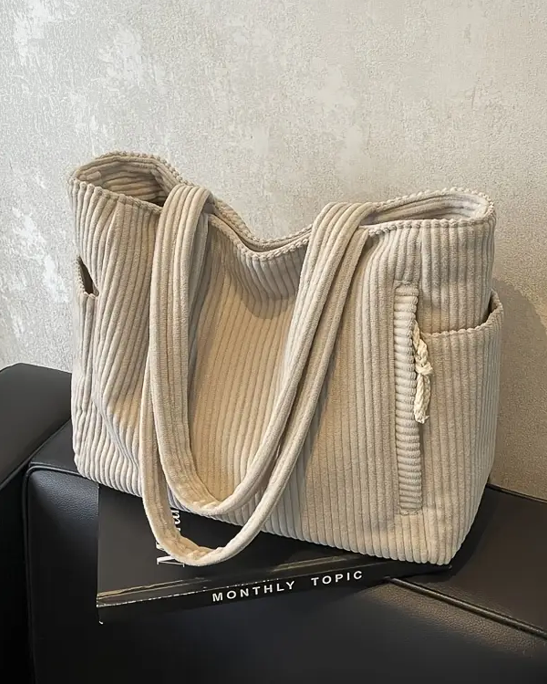 Rustic Textured Shopping Bag