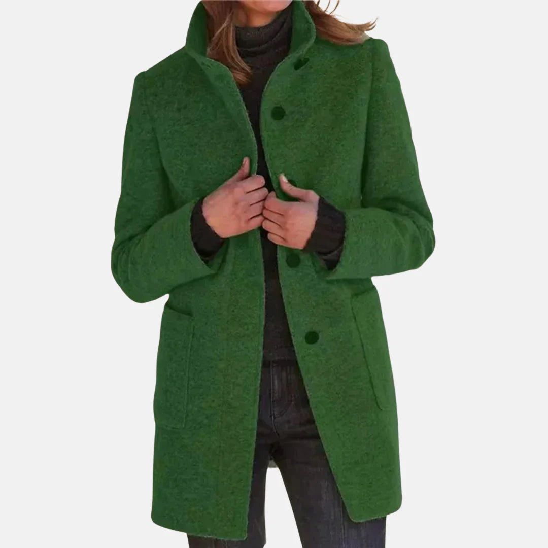Classic Wool Overcoat with Elegant Style