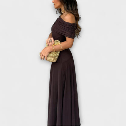 Chic Off Shoulder Breathable Summer Dress