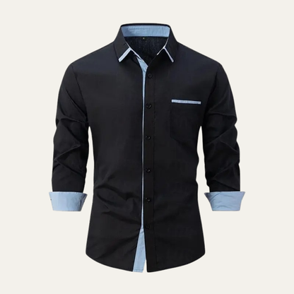 Relaxed Fit Men's Button Down Dress Shirt