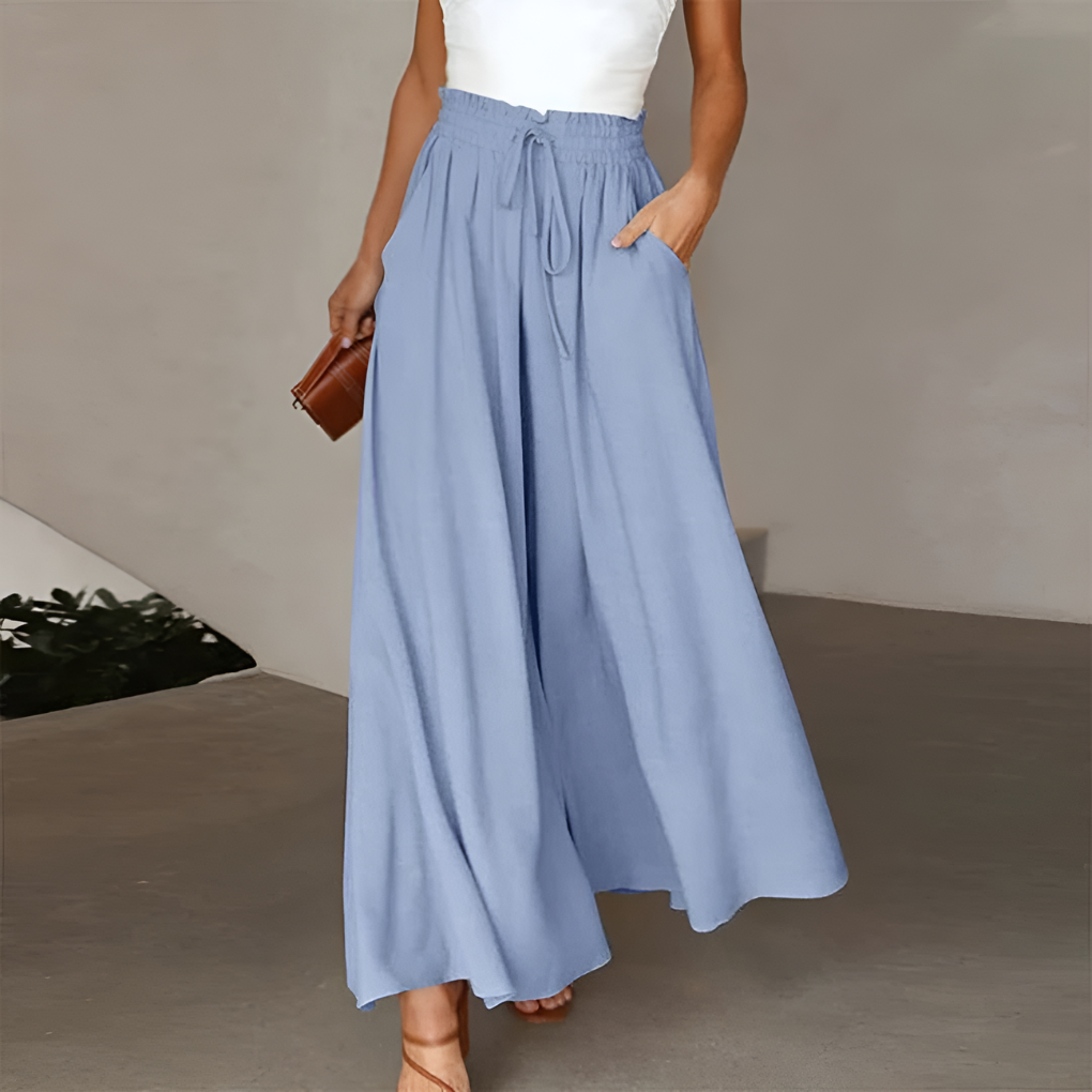 Comfortable Elastic Waist Summer Trousers - Vossary
