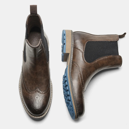 Timeless Men's Leather Ankle Boots