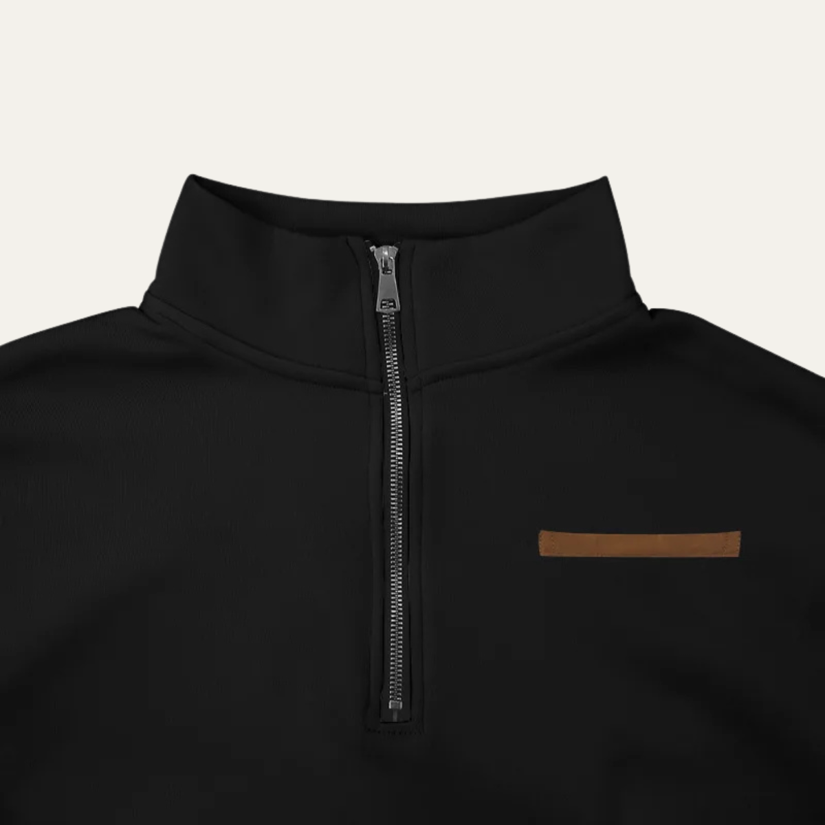 Cozy Men's Relaxed Fit Half Zip Crew Neck Sweater
