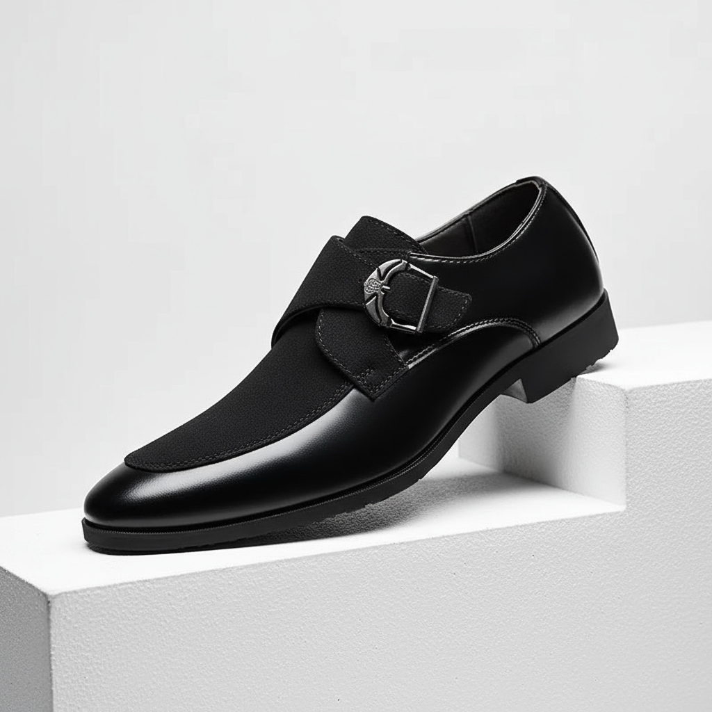 Classic Buckle Leather Shoes