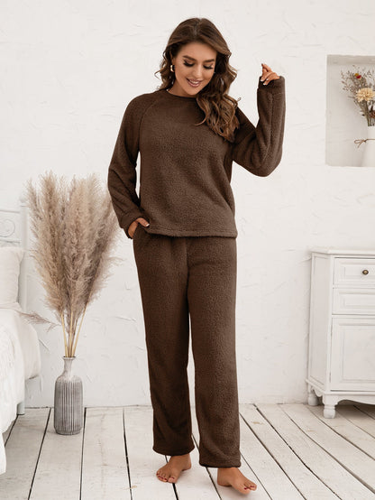 Cozy Plush Long Sleeve Loungewear Set