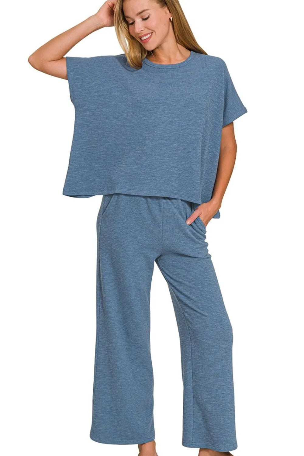 Comfortable Cotton Casual Pants Suit - EasyApparels