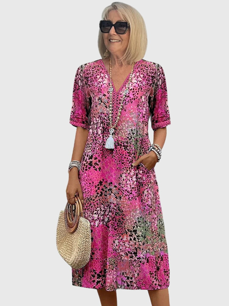 Elegant Garden Party Midi Dress