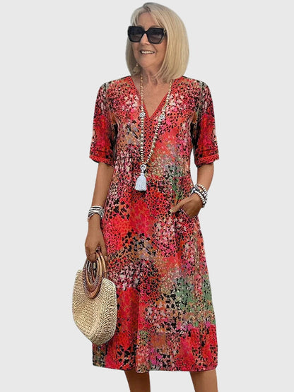 Elegant Garden Party Midi Dress