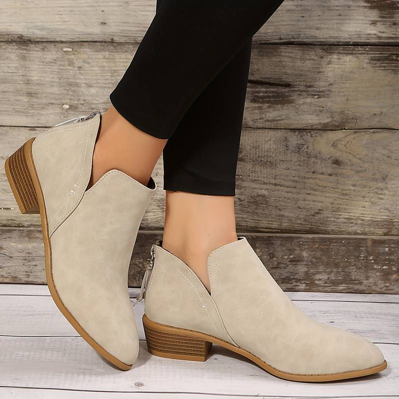 Comfy Women's Flat Slip On Ankle Boots