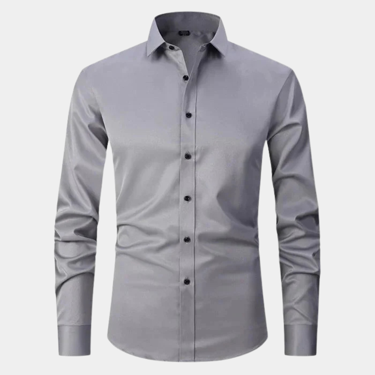 Slim Fit Mens Stretch Dress Shirt Long Sleeve