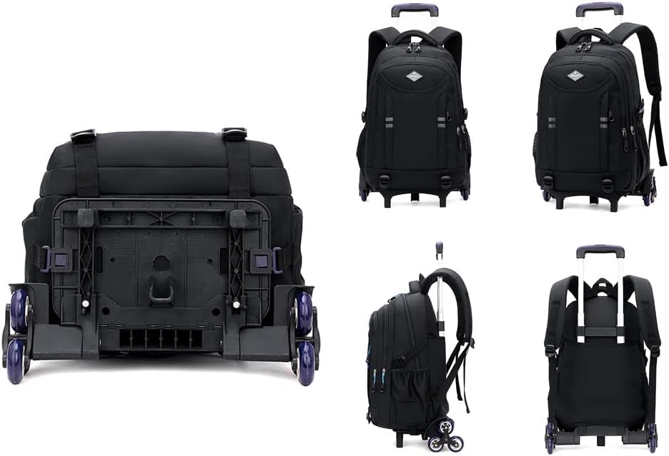 Practical Wheeled Backpack for Kids - Convertible Rolling Bag