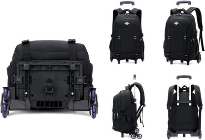 Practical Wheeled Backpack for Kids - Convertible Rolling Bag