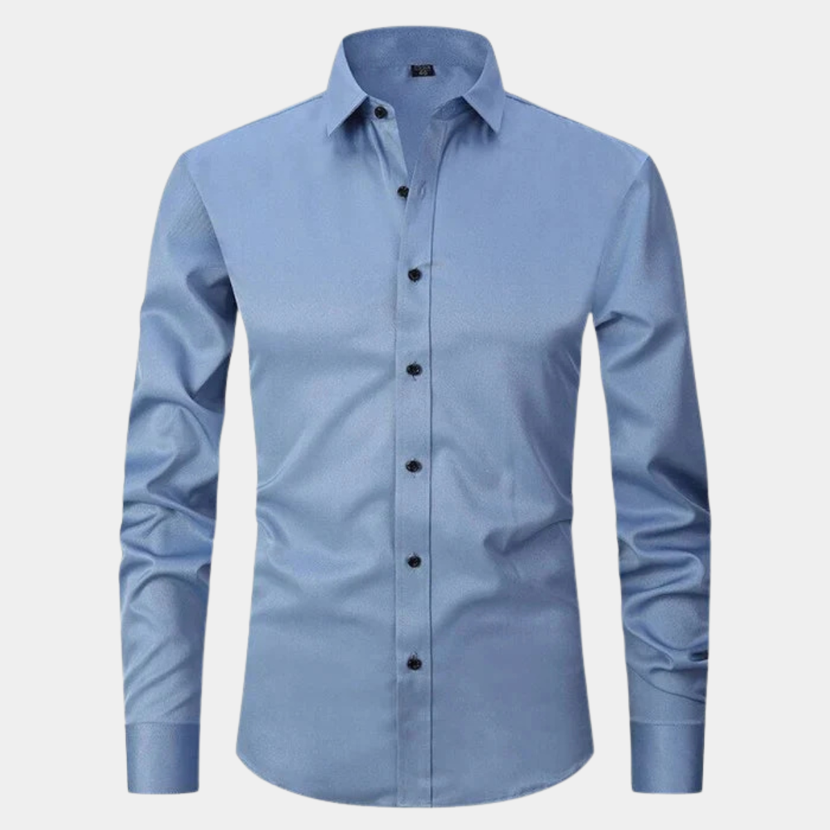 Slim Fit Mens Stretch Dress Shirt Long Sleeve