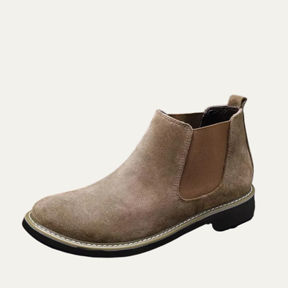 Stylish Men's Suede Chelsea Ankle Boots