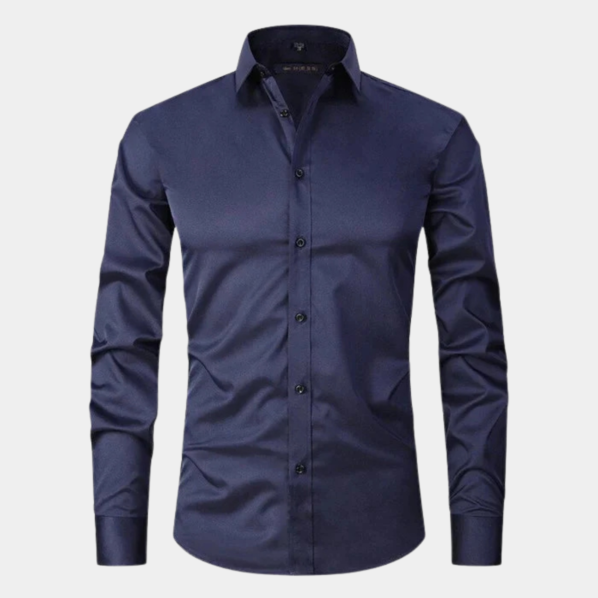 Slim Fit Mens Stretch Dress Shirt Long Sleeve
