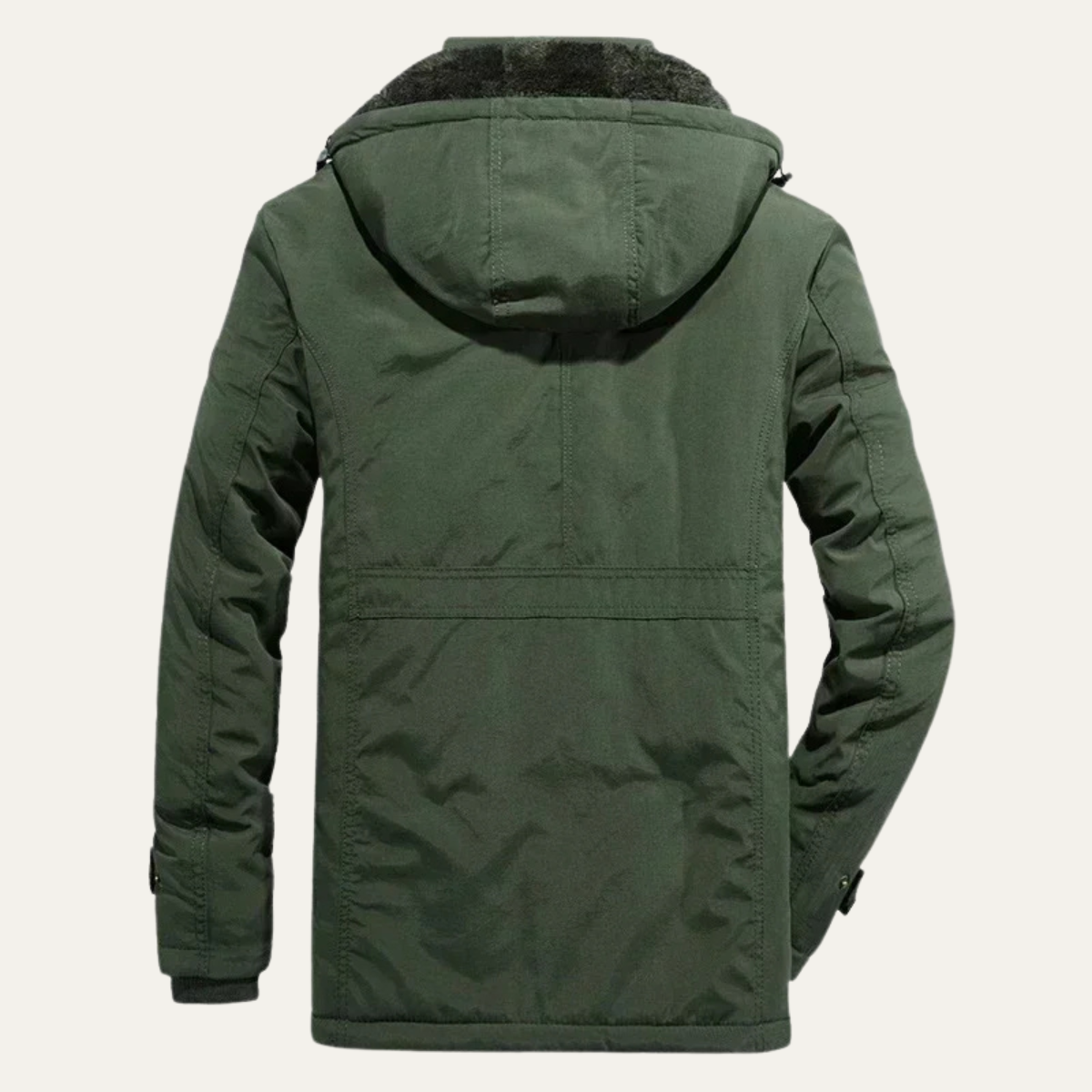 Warm Waterproof Men's Parka Coat with Multiple Pockets