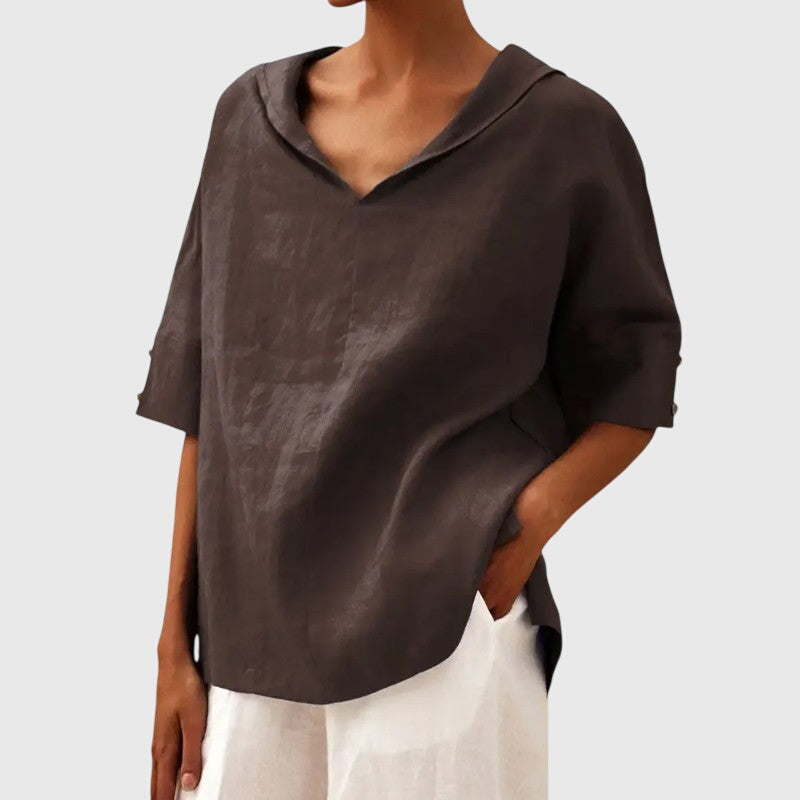 Green Chiffon Women's Blouse