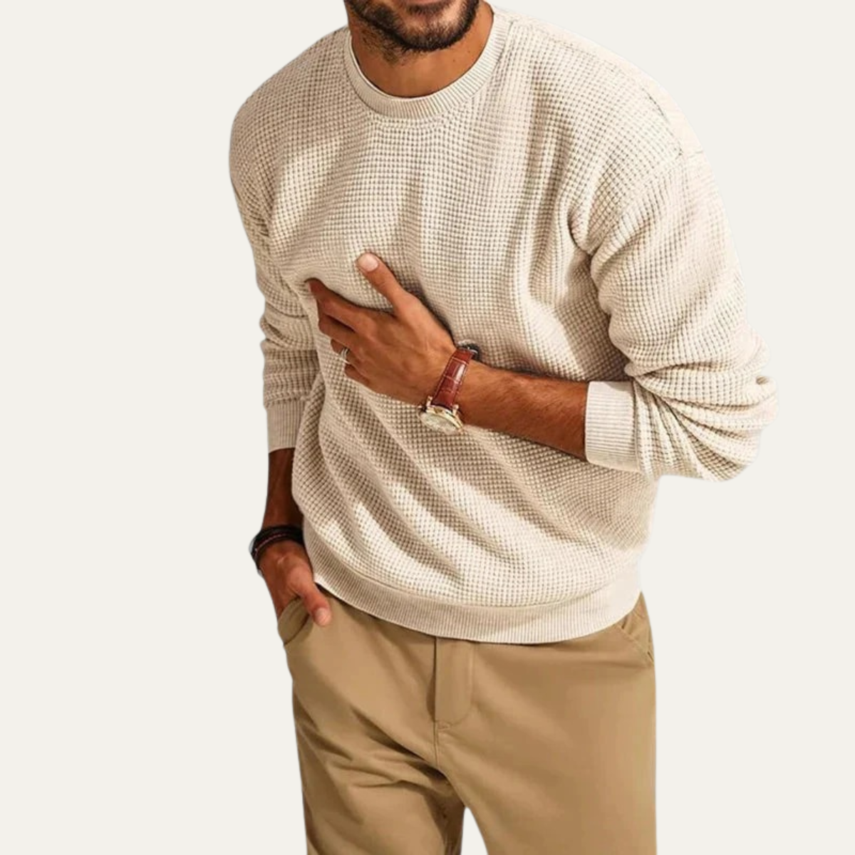 Classic Men's Soft Crew Neck Sweater