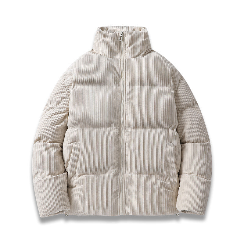 Warm Cotton Parka - Oversized Corduroy Jacket