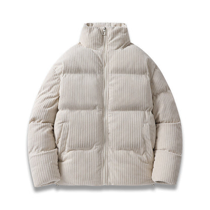 Warm Cotton Parka - Oversized Corduroy Jacket