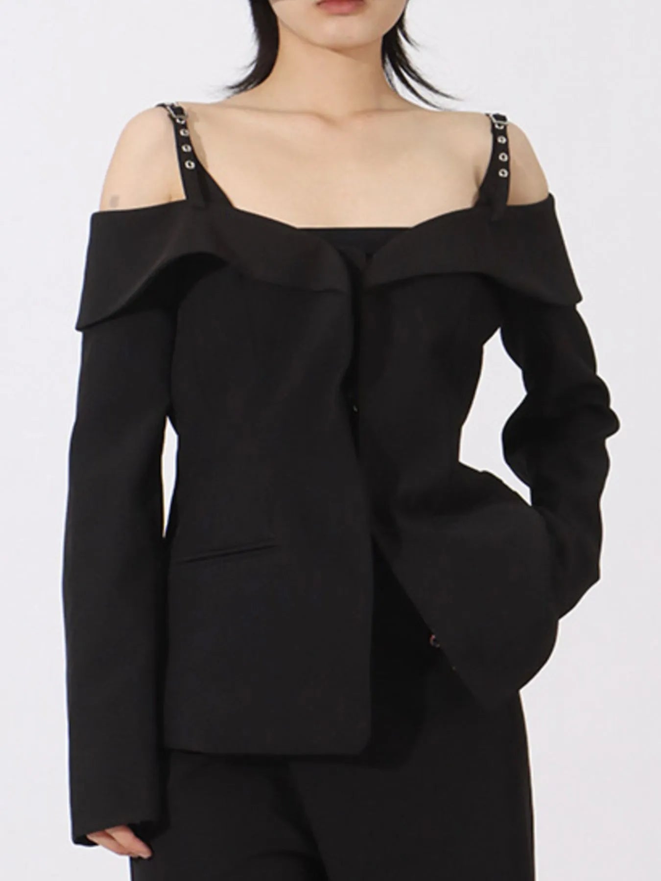 Chic Off Shoulder Winter Jacket - EasyApparels