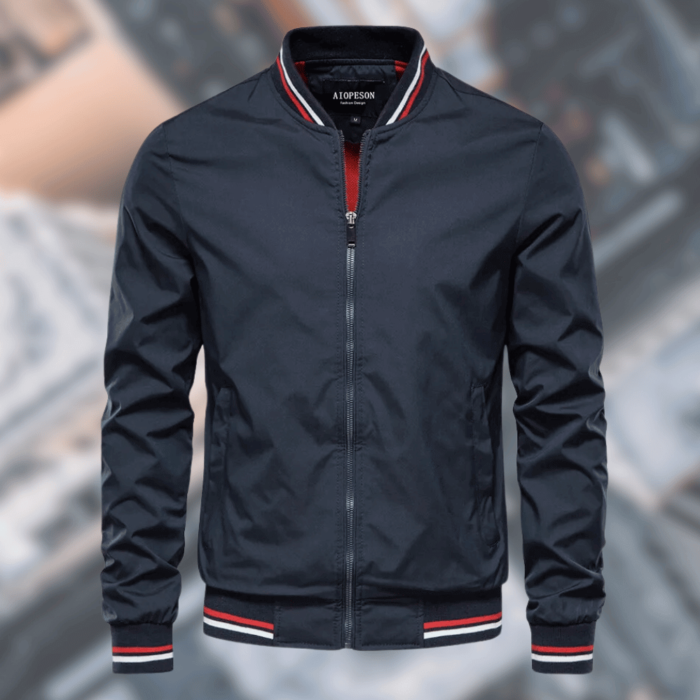 Waterproof Mens Parka Jacket - High Collar, Nylon - Luxicro