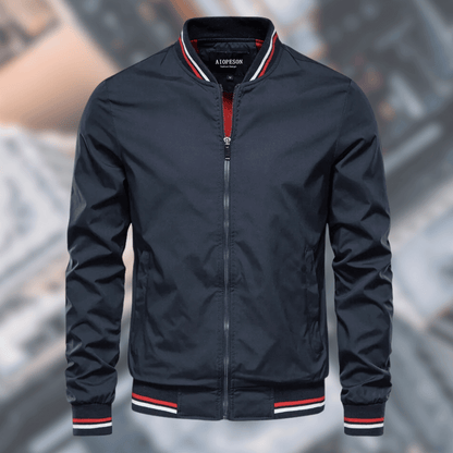 Waterproof Mens Parka Jacket - High Collar, Nylon - Luxicro