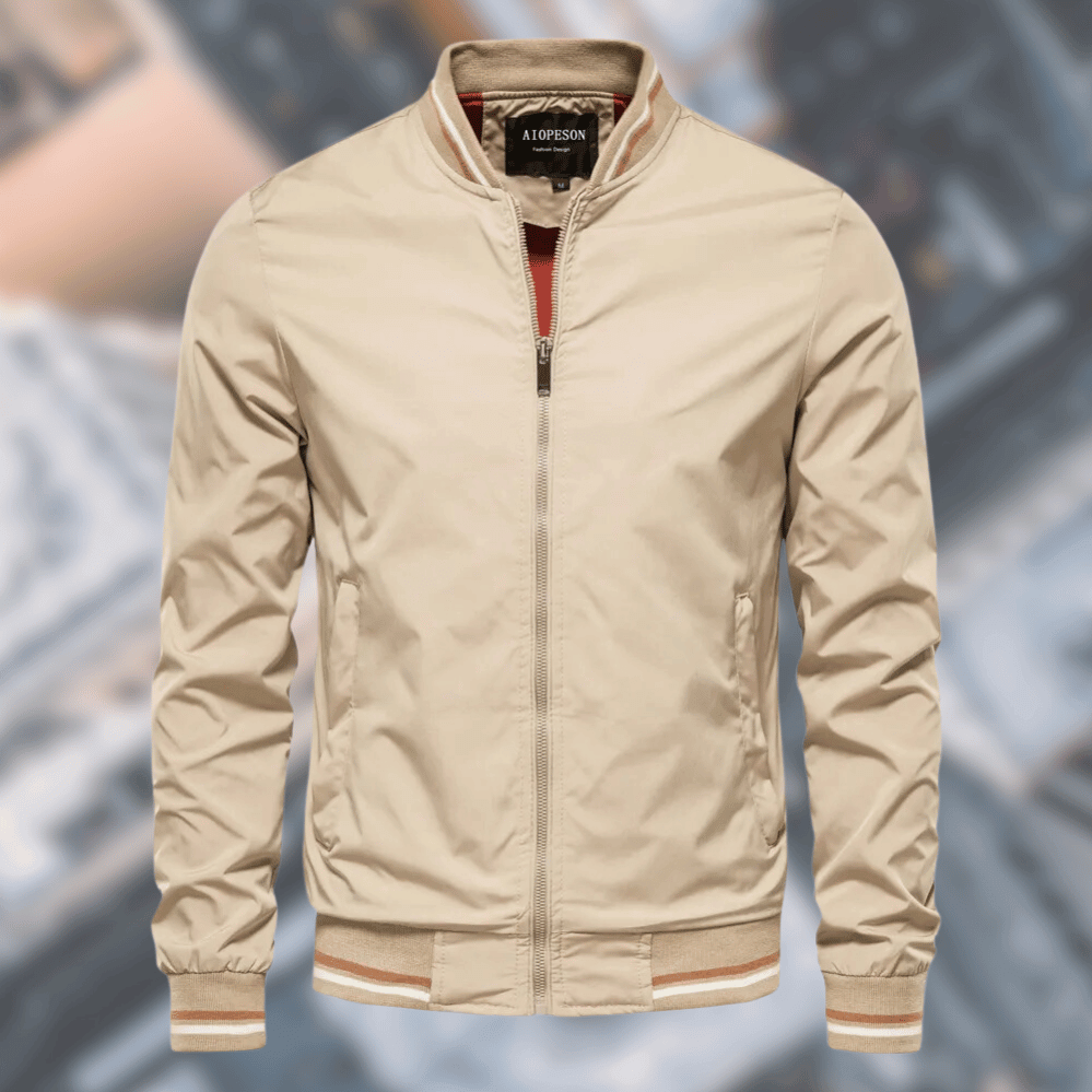 Waterproof Mens Parka Jacket - High Collar, Nylon