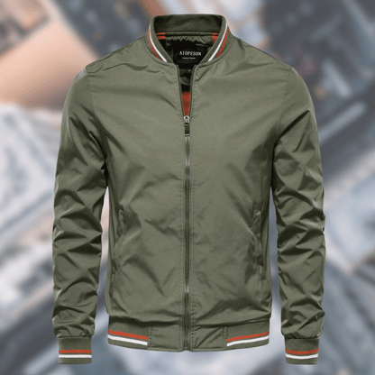 Waterproof Mens Parka Jacket - High Collar, Nylon
