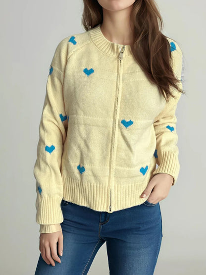 Cozy Crew Neck Zipper Sweater